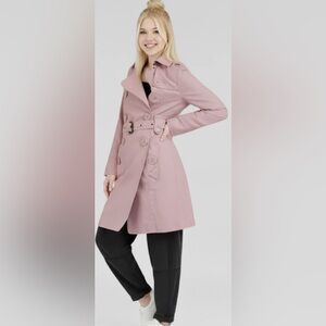 Marc Jacobs Y2K Pink Trench Coat With Buttons Size Large